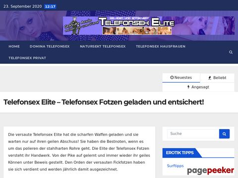 Telefonsex Elite - Abschuss am Sextelefon